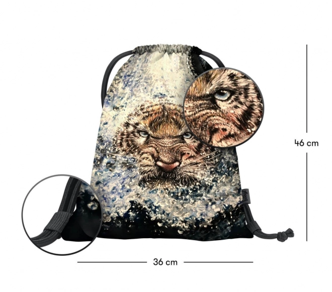 Drawstring Bag - Tiger by Lukero