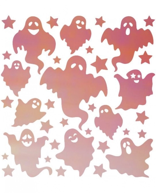 Glow-in-the-Dark Halloween Ghost Iron-On Patches