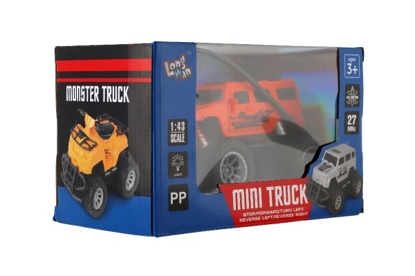 Remote Control Mini Truck with Lights - Orange