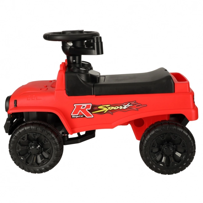 Ride-On Push Walker Off-Road Car with Sound and Lights Red