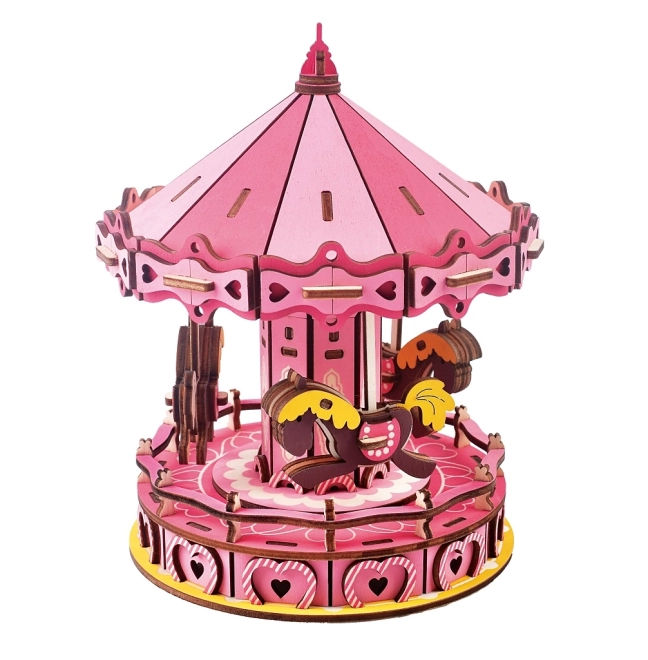 Wooden 3D Puzzle Carousel