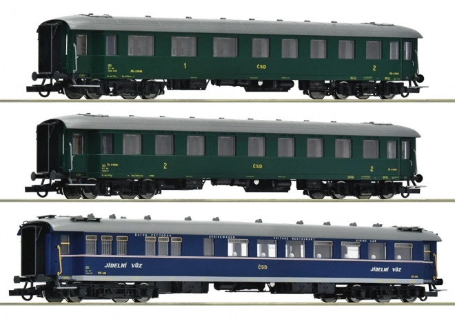 Set of 3 DR Express Train Coaches