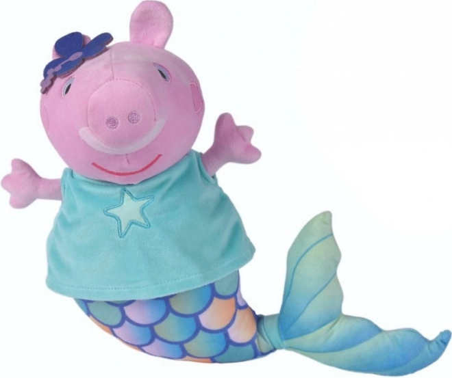 Plyšové prasiatko Peppa Morská panna 30 cm