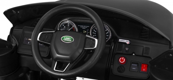 Land Rover Discovery for kids black + Remote control + 5-point safety belts + Seat adjustment + EVA + MP3 LED
