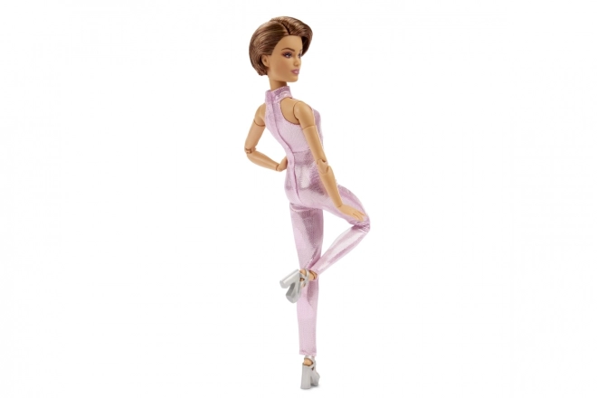 Barbie fashion doll with short hair in pink outfit