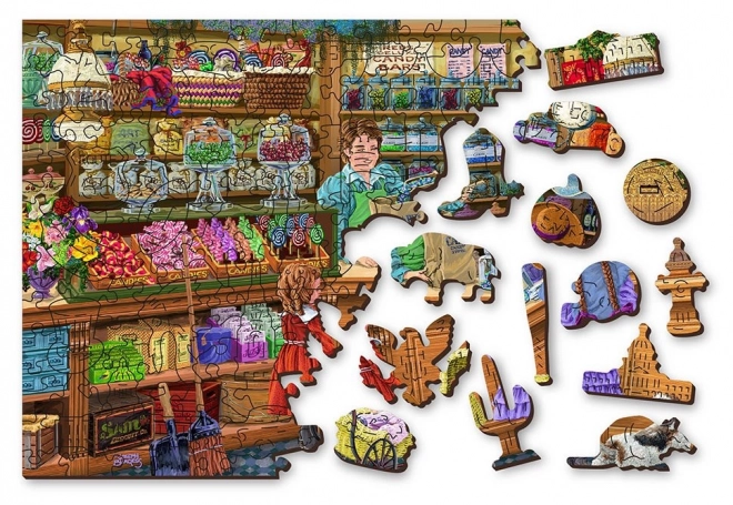 Wooden Jigsaw Puzzle Sweet Adventure 2-in-1