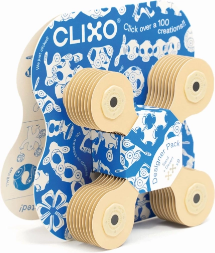 Clixo Magnetic Designer Block Set Beige