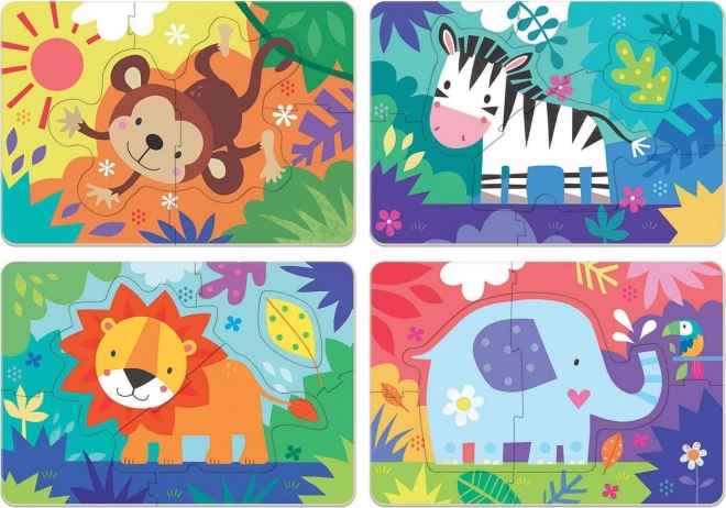 Educa My First Puzzle Wild Animals 4-in-1