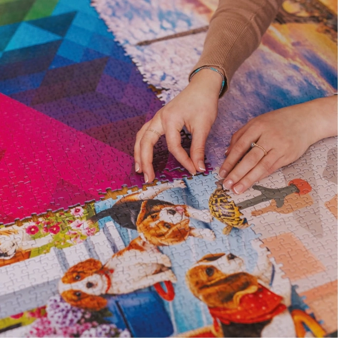 Trefl Puzzle Cuteness Overload: Puppies in Front of the Candy Store 1000 Pieces