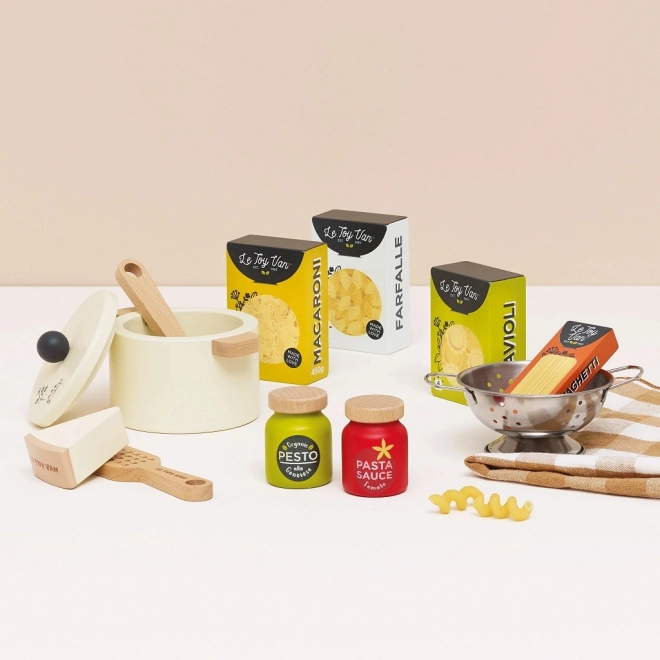 le toy van pasta preparation set for kids