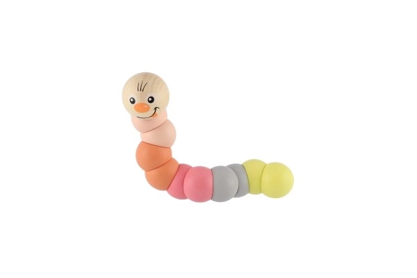 Colorful Wooden Worm Toy