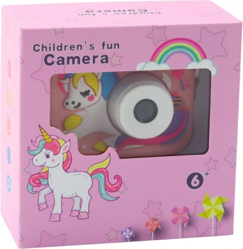 Fotocamera per Bambini Unicorno Rosa 48Mpx HD 1080P
