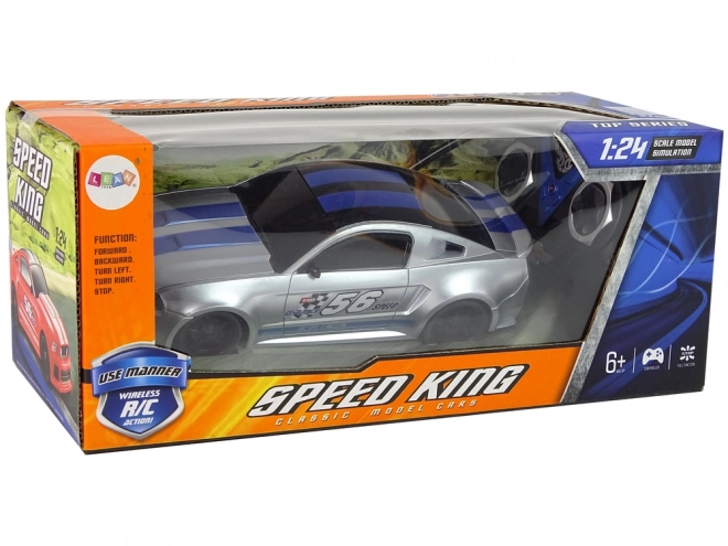 Remote Control Silver Sports Car 1:24