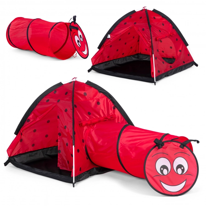 Ladybug Play Tent with Tunnel