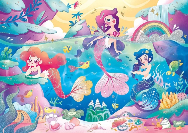 Glitter Puzzle Under the Sea for Kids