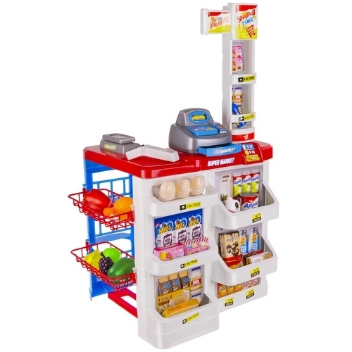 Children's Supermarket Checkout Set with Shopping Cart