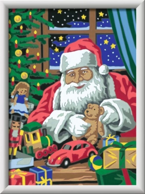 CreArt Paint by Number Kit for Kids Santa Claus