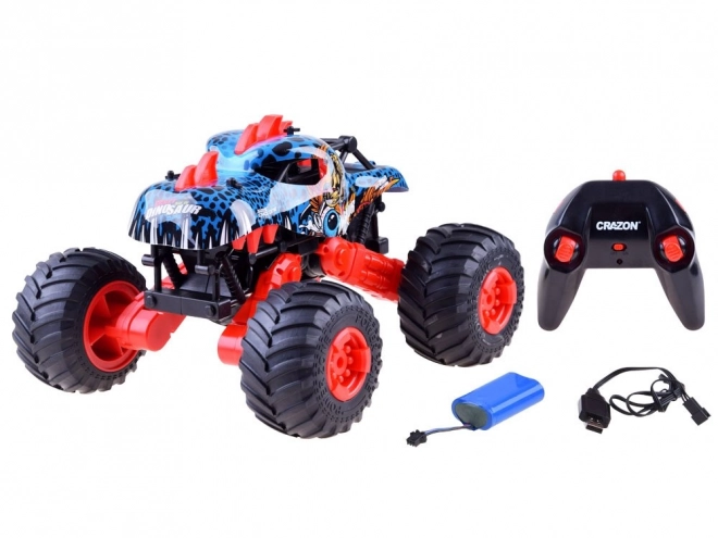 Remote Controlled Dino Monster 4x4 – red