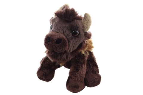 Plush Sitting Bison 13 cm ECO-FRIENDLY