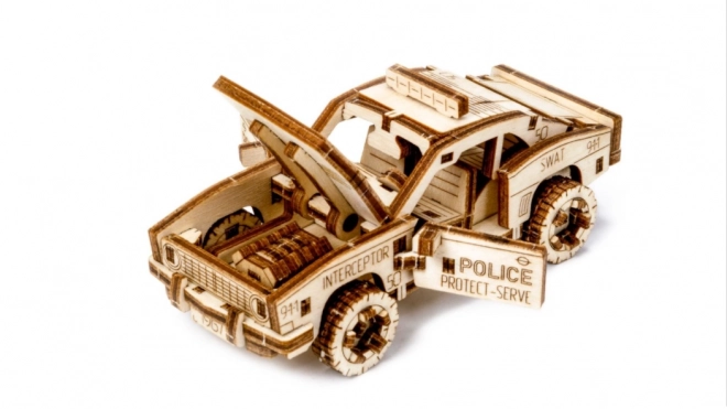 3D Wooden Police Car Puzzle