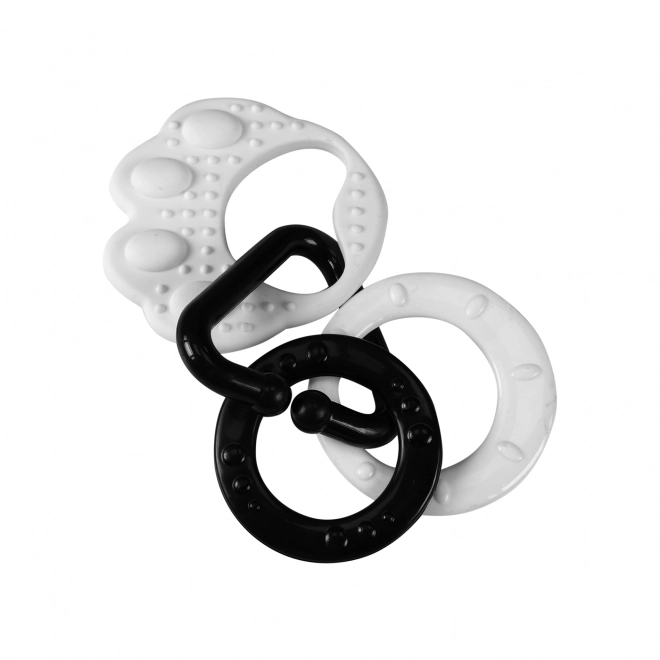 Bear Paw Baby Teether Black and White