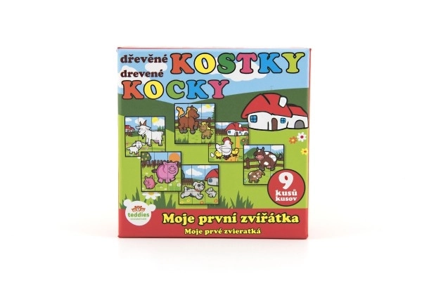 My First Animal Wooden Blocks Set