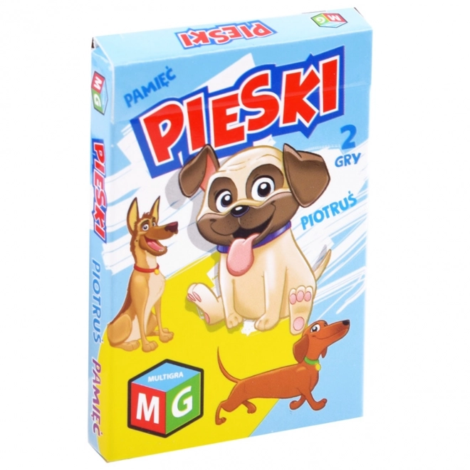 Memory and Piotruś Card Game Dogs Edition