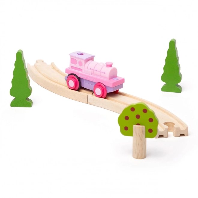 Bigjigs Rail Electric Pink Locomotive