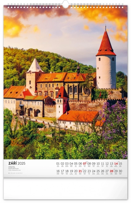 Wall Calendar Castles and Chateaux 2025