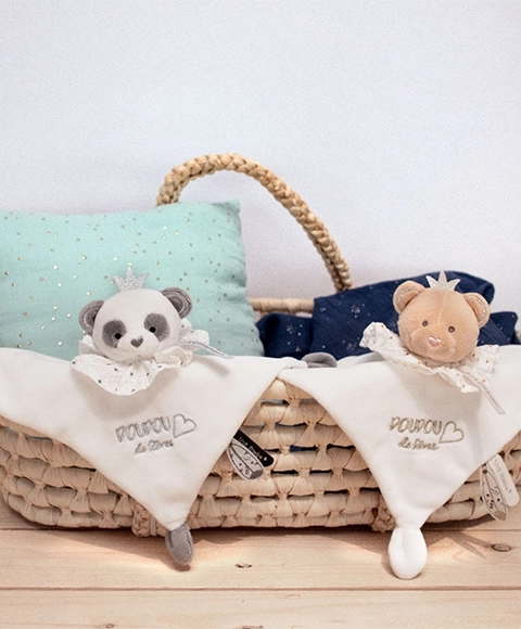 Plush Lovey Panda Gift Set