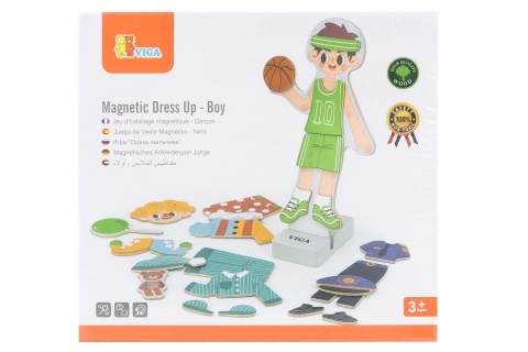 Wooden Magnetic Dress-Up - Boy