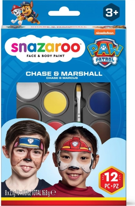 Snazaroo Face Paint Set Paw Patrol Chase & Marshall