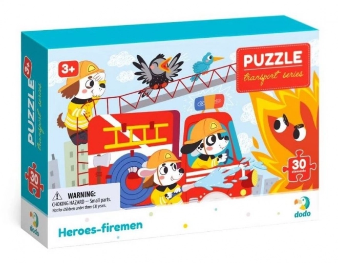 Dodo Puzzle Transportation: Firefighter Heroes 30 Pieces