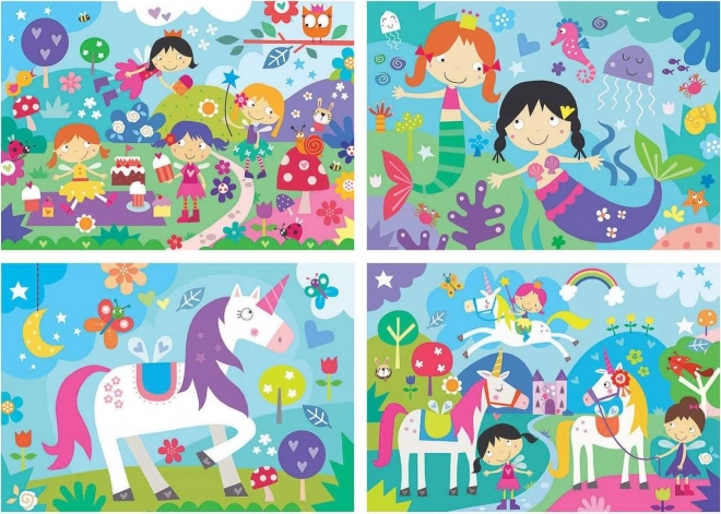 Educa progressive children's puzzle - Magic Friends