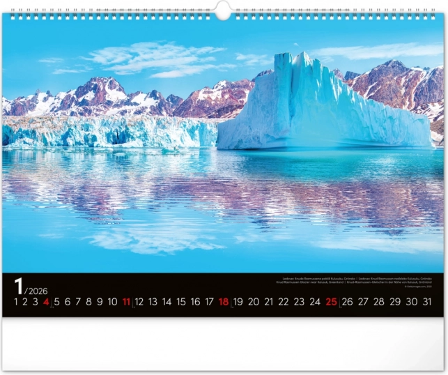 Calendrier Mural Paysages 2026