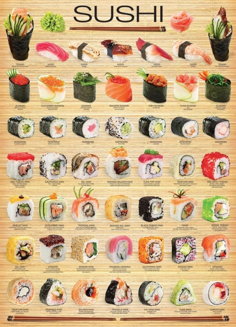 Eurographics Sushi Puzzle 1000 Pieces