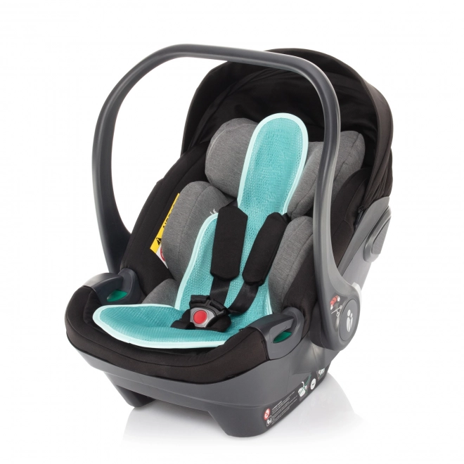 Breathable Car Seat Liner for Infants in Ice Grey