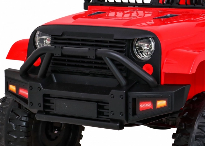 Autíčko Jeep Dark Night na akumulátor pre deti Čierne – Červené