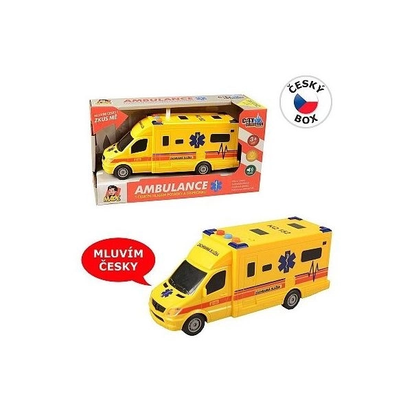 Ambulance with inertia and batteries with Czech voice