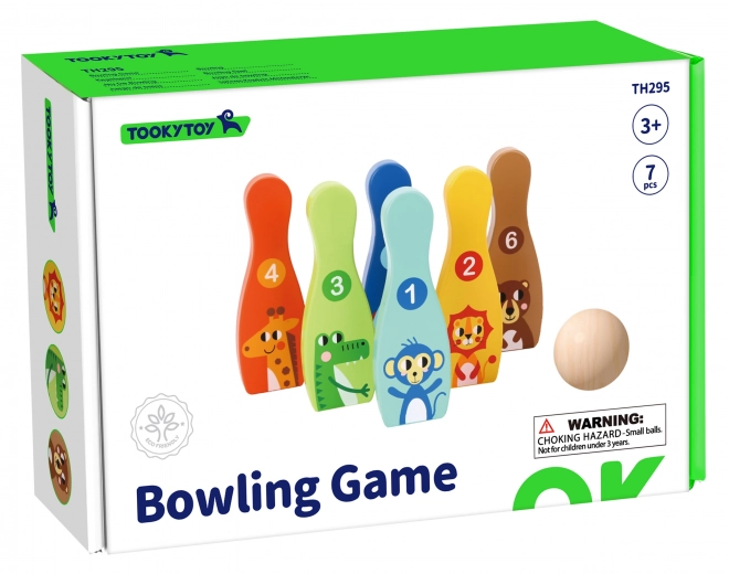 Gioco del Bowling in Legno per Bambini