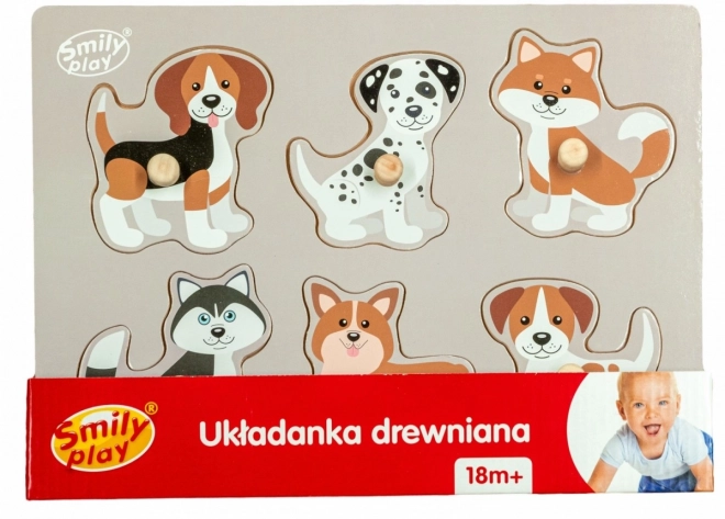 Wooden Animal Dog Puzzle