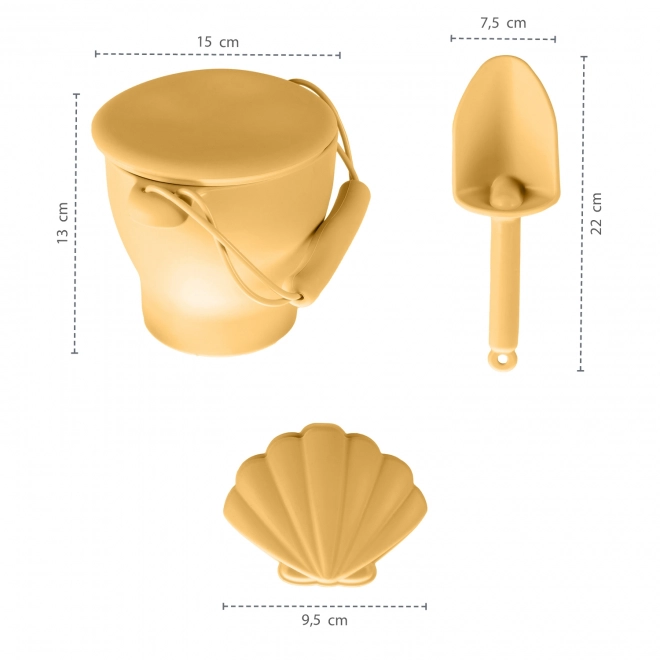 Silicone Sand Set - Mustard Yellow