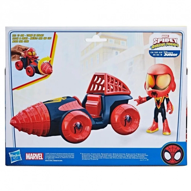 Spidey Miles Drill Spinner Vehicle with Figure