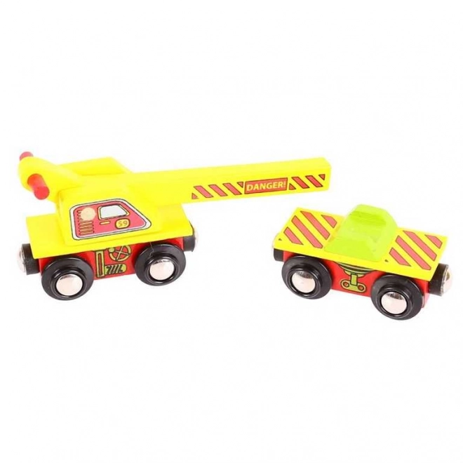 Bigjigs Rail Wagon with Crane