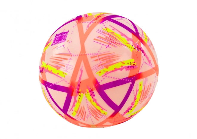 Bright Patterned Orange Rubber Ball