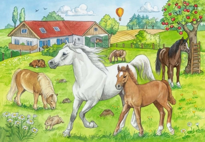 Ravensburger Puzzle In The Stables 2x24 Pieces