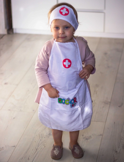 Nurse Costume with Cap for Kids