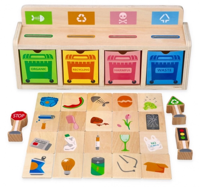 Wooden Recycling Sorting Puzzle