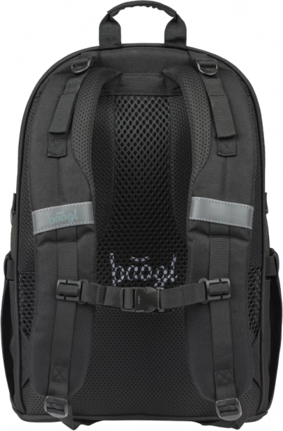 Set Baagl: Rucksack, Federmäppchen und Sporttasche Schwarz