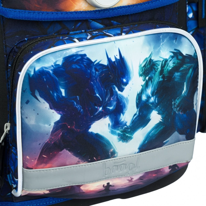 School Backpack Ergo Robots